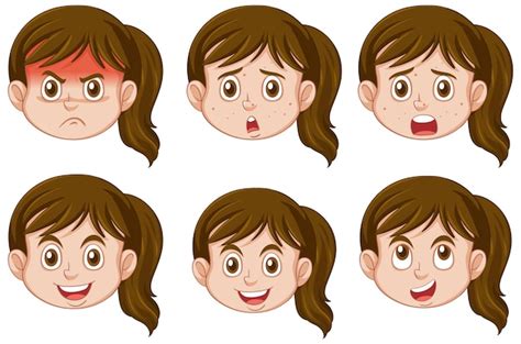 Kids Faces Emotions Clip Art Images - Free Download on Freepik - Clip Art Library