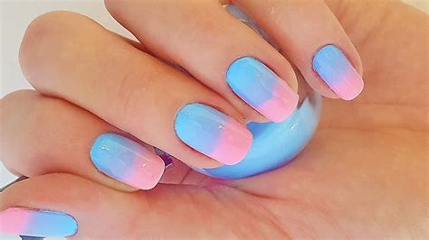 Get Ready for Summer with Stunning Blue and Pink Ombre Nails - Check ...