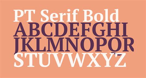 PT Serif Bold free Font - What Font Is