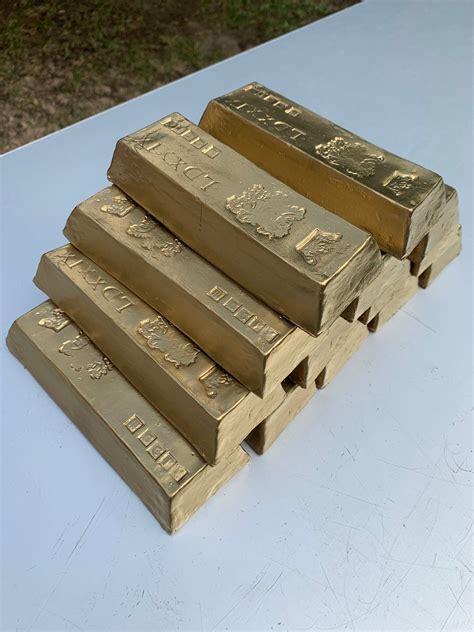 REALISTIC GOLD BARS - Etsy