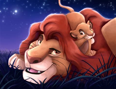 Mufasa and Simba - The Lion King Fan Art (37760701) - Fanpop