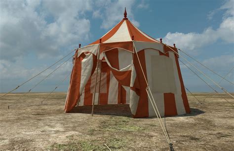 How to create a circus tent with believable fabric folds/flaps etc ...