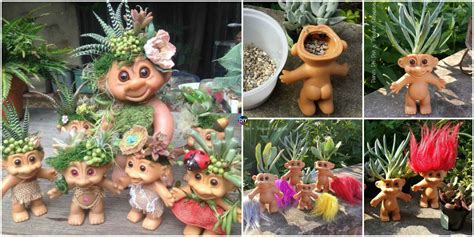 DIY Troll Doll Planters Tutorial & Video - DIY 4 EVER