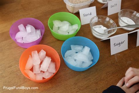 Melting Ice Science Experiments {Fun!} - Frugal Fun For Boys and Girls