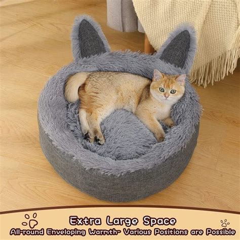 Warm & Fluffy Calming Cat Bed – CatPrestige.com