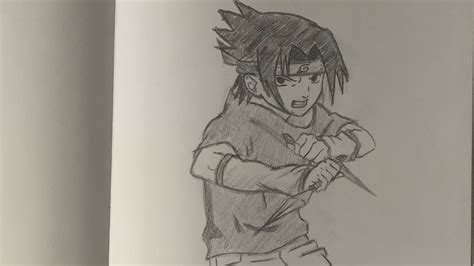 DRAWING SASUKE UCHIHA!!! | NARUTO | pencil sketch 64 | - YouTube