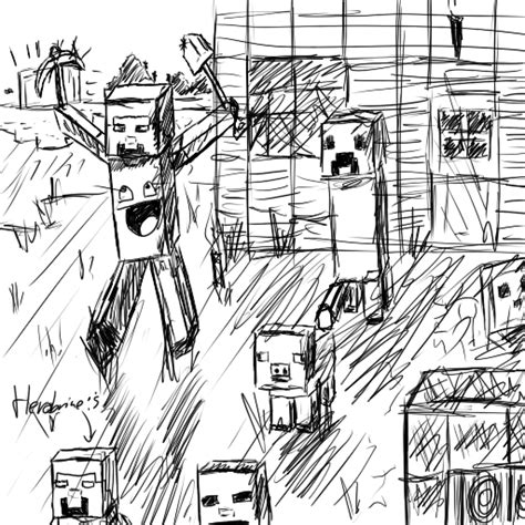 Minecraft sketch by Adrianobich on deviantART