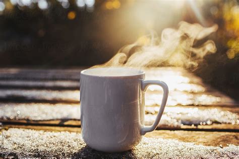 "Steaming Coffee Mug In The Cold" by Stocksy Contributor "Evan Dalen ...