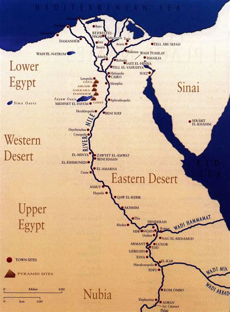 Ancient Nile River Map