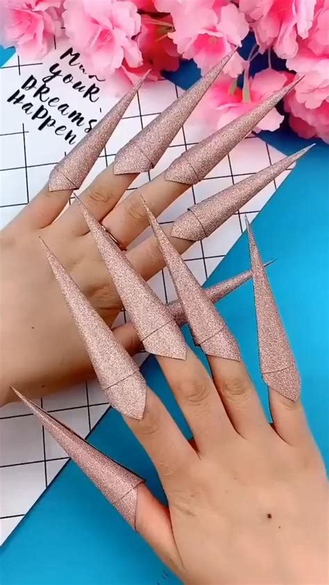 Giant nail made of paper- DIY and crafts [Video] | Paper crafts, Paper crafts diy kids, Origami ...