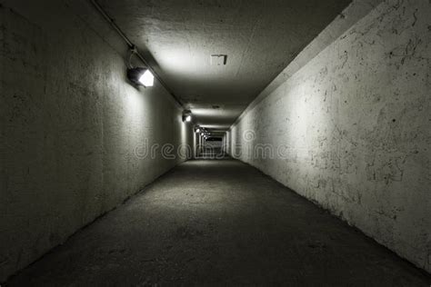 Dark empty tunnel stock photo. Image of indoors, abandoned - 33684842