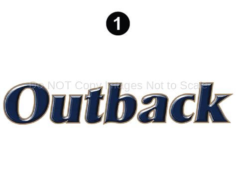 2012 Outback RV Front Outback Logo Decal - RV Graphics Store