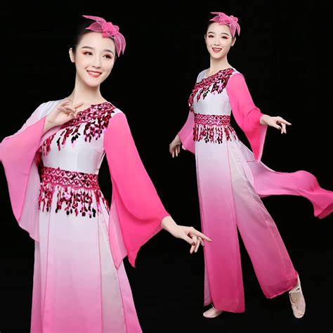 New summer elegant classical dance costumes sequined sleeves Square Dance dance costume ethnic ...