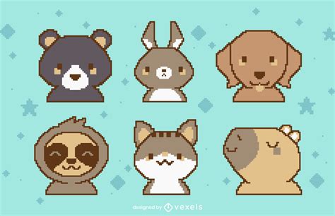 Cute Animal Pixel Art