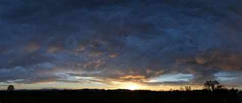 Mammatus Clouds, Sunset Panoramic, 2013-05-16 - Sunsets | Colorado Cloud Pictures