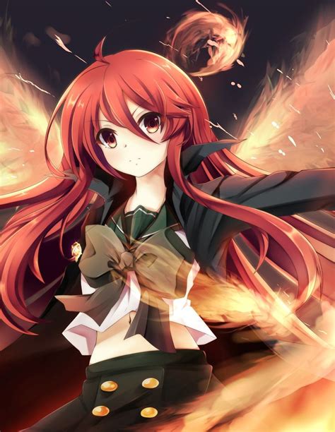 Anime 2894x3743 anime anime girls Shakugan no Shana Shana long hair red eyes redhead | Cô gái ...