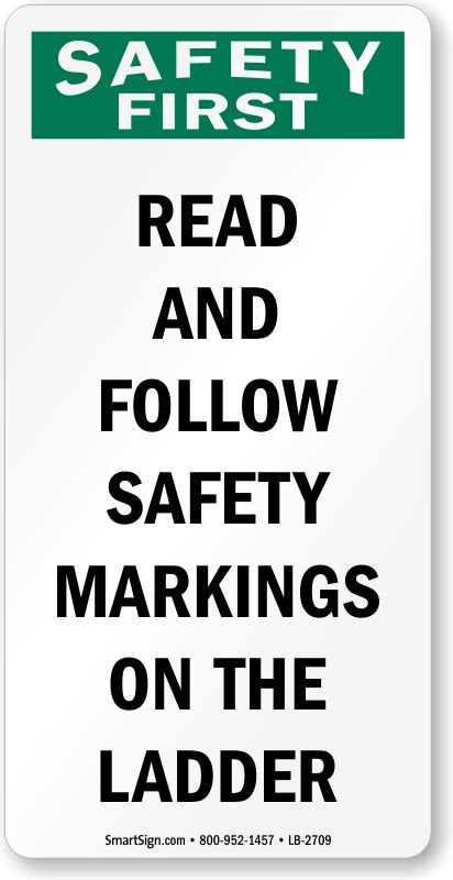 Ladder Safety and Warning Labels | Affordable yet durable