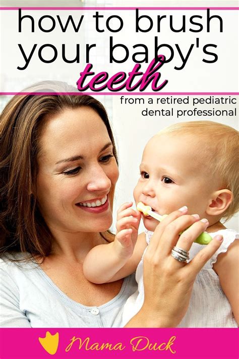 How To Brush A Baby's Teeth in 15 Simple Steps - Age 6-12 Months | Brushing baby teeth, Kids ...