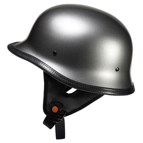 Lunatic German Style Shorty Helmet - DOT Approved - Adult Motorcycle Half Helmet - Walmart.com ...