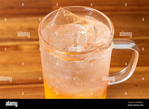 Jeju, tangerine tea, almond croffle, croissant, waffle, plain Stock Photo - Alamy