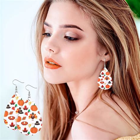 Top 167+ fall leather earrings latest - seven.edu.vn