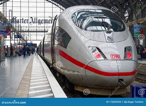 Frankfurt am Main - February 8: Intercity Express, ICE Train of ...