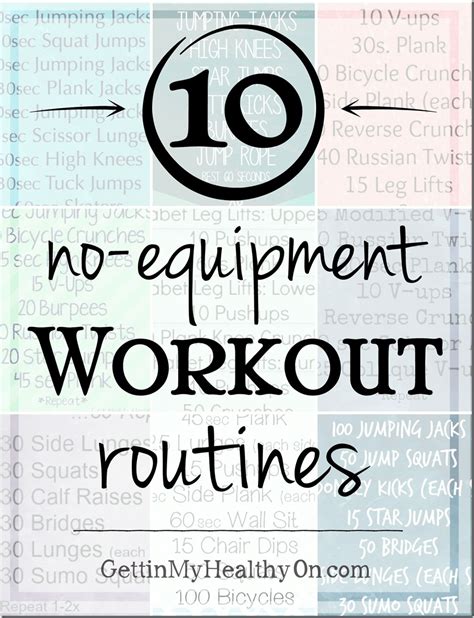 10 No-Equipment Workout Routines