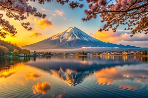 Fuji Mountain at Sunrise | Premium AI-generated image