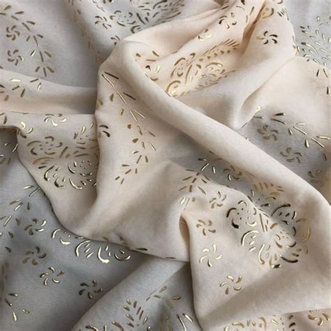 Floral Chiffon FabricGilding Chiffon Fabriclight chiffon | Etsy | Embroidered lace fabric ...