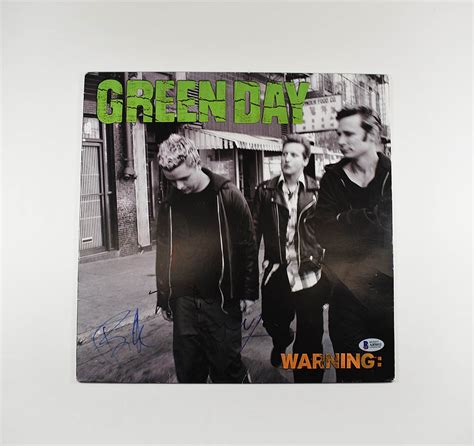 Green Day Warning Signed by all 3 Record Album LP Certified Authentic ...