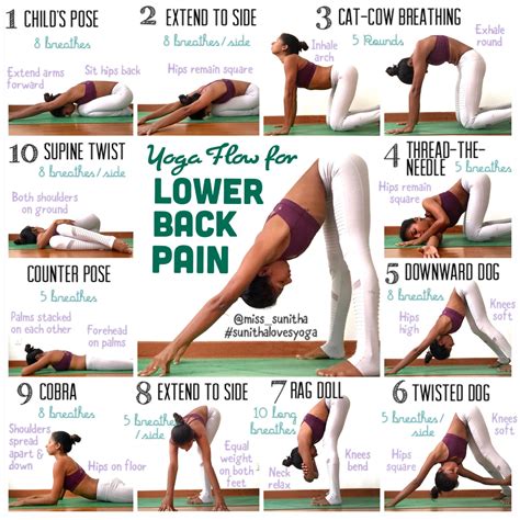 Yoga poses for lower back pain