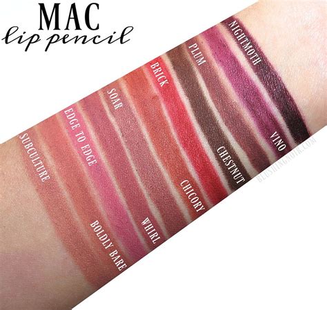 MAC Lip Pencil Swatches + Review | Mac lip pencil, Mac lip liner, Mac lips