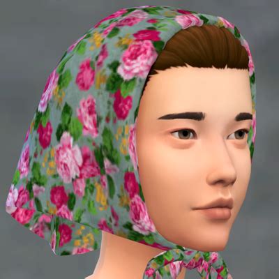 Babushka Scarf for all ages - The Sims 4 Create a Sim - CurseForge