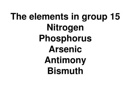 Arsenic Periodic Table Group - Periodic Table Timeline