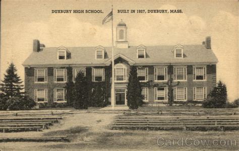 Duxbury High School Massachusetts Postcard