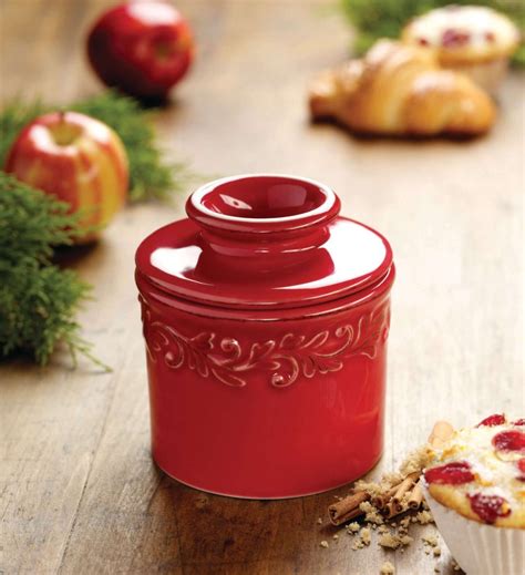 Antique Butter Bell Crock - Red - Dutchman's Store