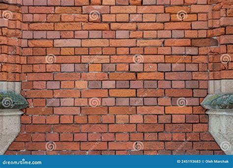 An Old Brick Wall. Background for the Photo Stock Image - Image of ...