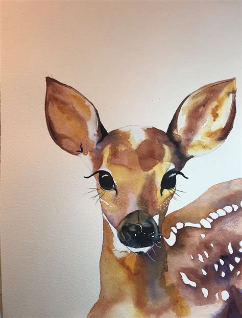 Watercolor Deer Painting | bloggerhumanistico