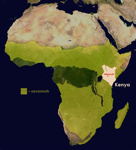 Savanna Africa Map