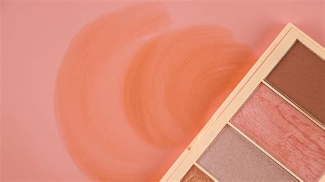 Premium Photo | Blush, bronzer, highlighter face palette