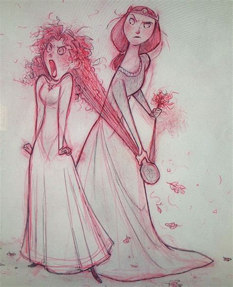 The Concept Art Library — Brave - Merida and Elinor Released in 2012 through...