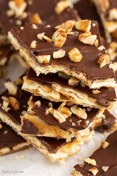 Saltine Cracker Toffee (AKA Christmas Crack!) - Belly Full