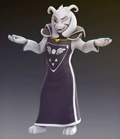 Asriel Dreemurr - Undertale model by Elesis-Knight on DeviantArt