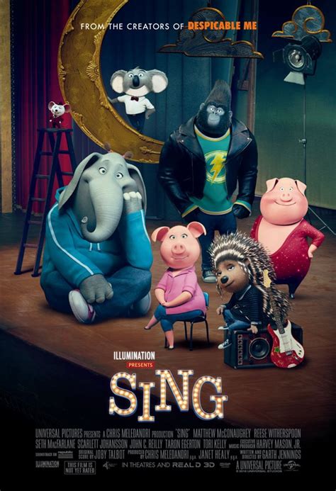 Sing movie large poster.