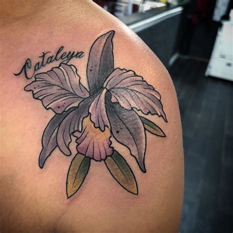 Cattleya Flower Tattoo