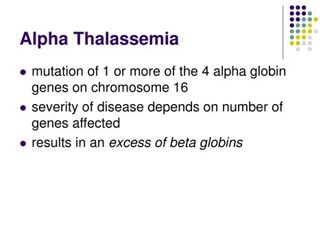 PPT - Thalassemia & Treatment PowerPoint Presentation, free download - ID:400877