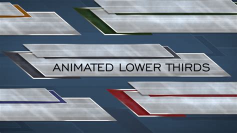 Animated lower thirds by foxpuppet | VideoHive