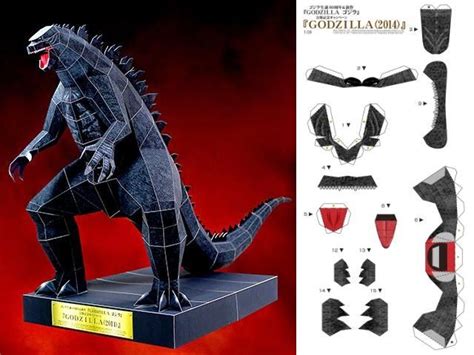 Godzilla 2014 Paper Model | Paper models, Godzilla 2014, Paper crafts