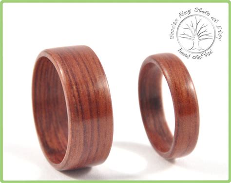 Wooden Wedding Bands, Wood Wedding Bands, Wedding Band Set, Wooden Ring for Men, Wooden Wedding ...