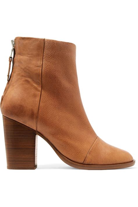 Rag & Bone Woman Ashby Leather Ankle Boots Tan in Brown - Lyst